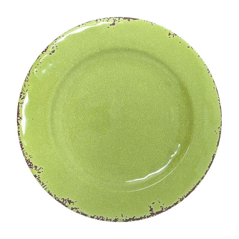 Giannas Home Gianna's Home 12 Piece Rustic Farmhouse Melamine Dinnerware Set, Service for 4 (Green) - Image 2